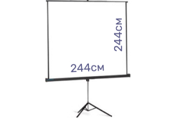 Экран д/проектора 244х244см