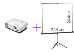 Проектор FullHD + Экран 244х244см