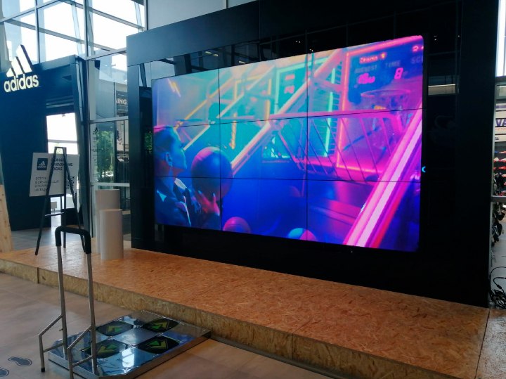 Видеостена для презентации новой коллекции Adidas