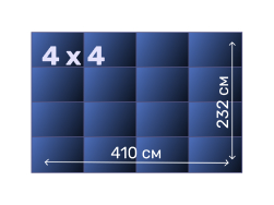Видеостена 4х4