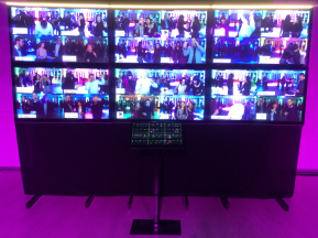 Видеостена на мероприятии по тим билдингу