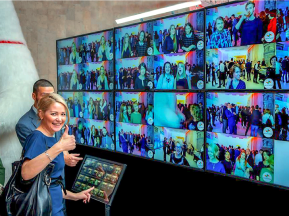 Видеостена на мероприятии по тим билдингу